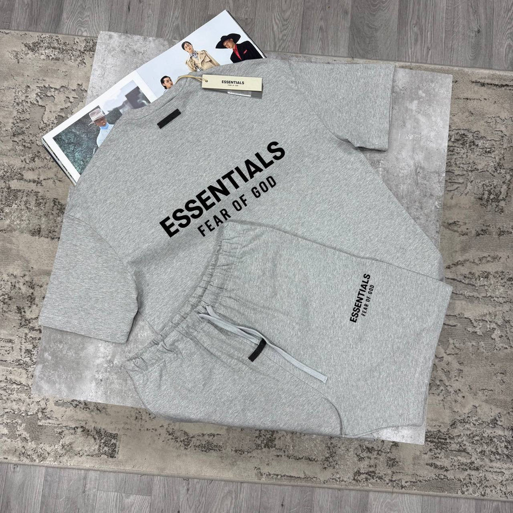 ESSNTLS Short Set - Oatmeal Grey