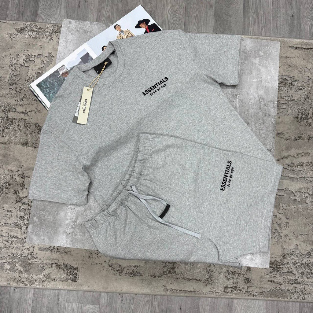 ESSNTLS Short Set - Oatmeal Grey